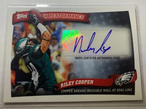 RILEY COOPER 2010 TOPPS PEAK PERFORMANCE AUTOGRAPH - Picture 1 of 2