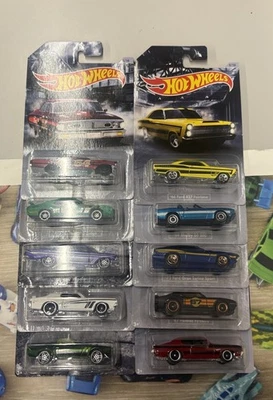 Hot Wheels American Car set 1-10 walmart exclusive complete set ford dodge chevy - Image 1 of 4