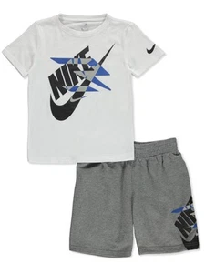 Nike Boys' 2-Piece Shorts Set Outfit Color: black Size: 8 - Picture 1 of 4
