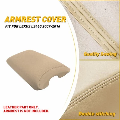Fits 2007-2012 Lexus LS460 Leather Center Console Armrest Lid Cover Alabaster - Image 1 of 4
