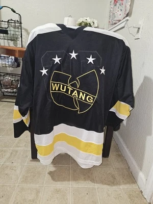 🔴Jersey Wu-Tang Talla 2XL Hockey Wu-Wear Negro Amarillo Método Gza Hombre Foto 1 de 4