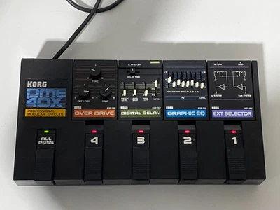 Korg PME-40X Modular Effect OVER DRIVE, DIGITAL DELAY, GRAPHIC EQ, EXT SELECTOR - Image 1 of 4