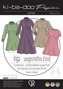Schnittmuster Kibadoo ausgestelltes Kleid Inga - Bild 1 von 13