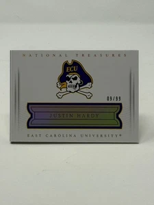 2015 Panini National Treasures College - Justin Hardy #21 - Picture 1 of 3