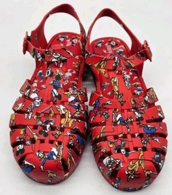 Niñas Mini Melissa Possession Mickey Friends Rojo Jalea Zapatos Talla 4 Nuevos Sin Caja Foto 1 de 4