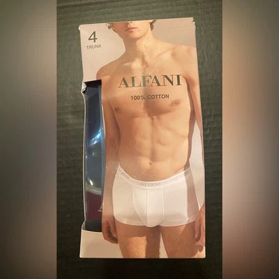 Paquete de 4 calzoncillos boxer Alfani para hombre en negro talla XL 38-40 NUEVOS CON ETIQUETAS Foto 1 de 4