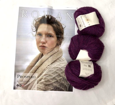 ROWAN PROSPERO COWL KIT - Beautiful purple Rowan Alpaca Merino DK (3 balls) - Image 1 of 2
