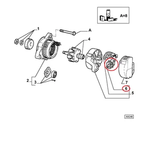 Regulador De Tensión Alternador Fiat Punto - Ducato Original 9946542 - Imagen 1 de 1