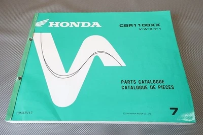 CBR1100XX Blackbird 7th Parts List SC35 Language Reverse Car Imported Car 1o - Imagem 1 de 3