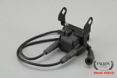 2003 Harley Road King Ignition Igniter Coil + Spark Plug Wires 19,000 miles - Image 1 of 4