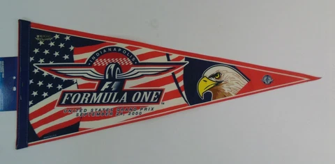 2000 Formula-1 United States Grand Prix Indianapolis Event Collector Pennant Cover
