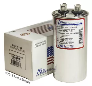 USA2216 45.0 MFD 370 or 440VAC 50-60 HZ # VA2000/37-44-456 - Picture 1 of 4