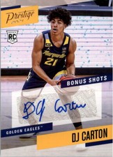 2021-22 Chronicles Draft Prestige Bonus Shots Signatures #11 DJ Carton Auto