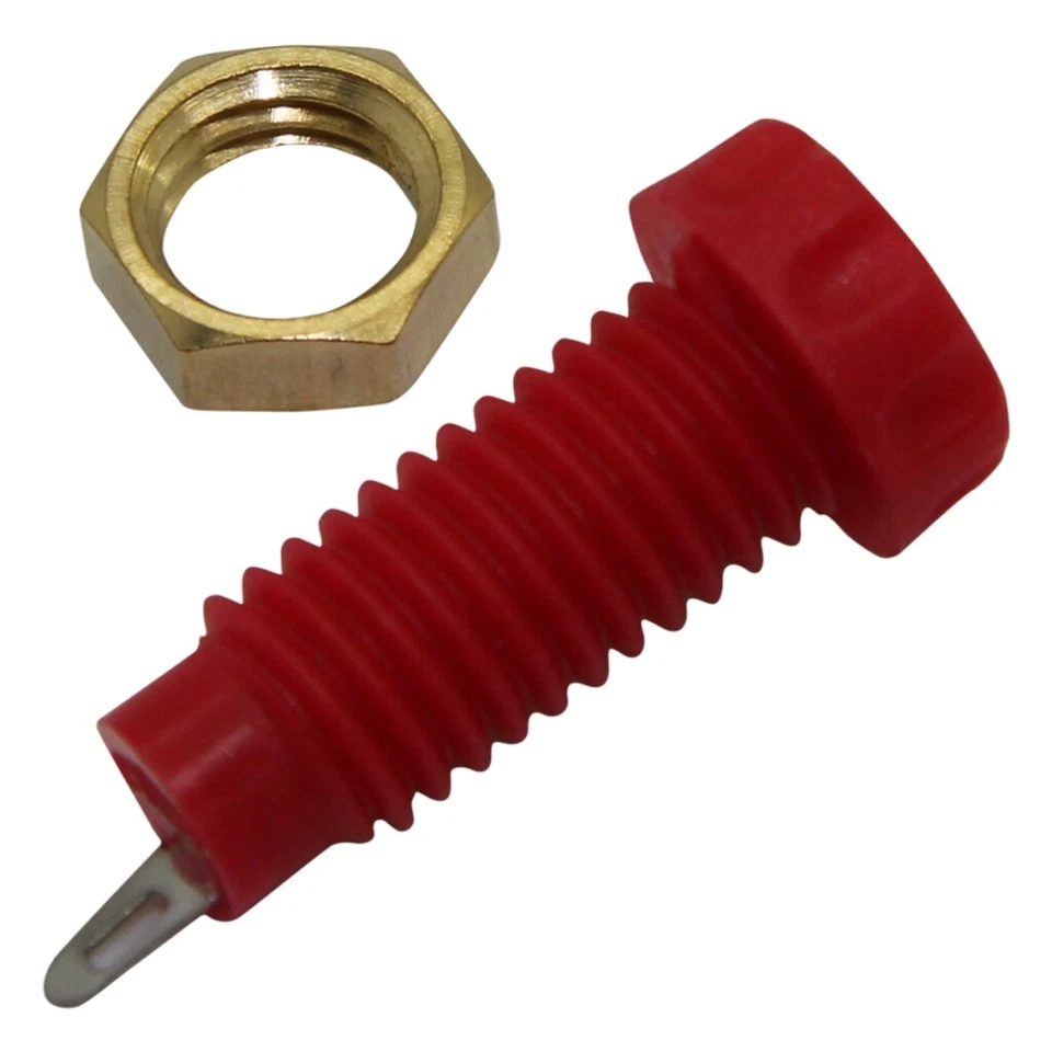 2X CL1452 hembra 4mm bananas 10A 60VDC 23mm rojo niquelado CLIFF - Imagen 1 de 1