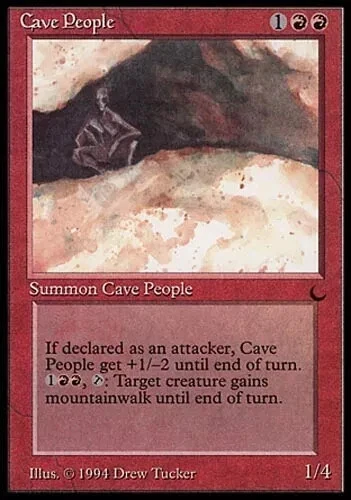 Cave People PL The Dark MTG Magic the Gathering Red English Card - Image 1 of 1