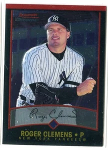 2001 Bowman Chrome Roger Clemens Base Card #69 HOF NEW YORK YANKEES - Picture 1 of 1