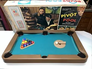 Vintage Milton Bradley Pivot Pool Table Top Game 1972 With Original Box - Picture 1 of 13