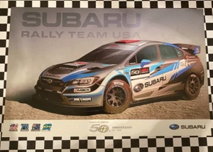 Subaru Motorsport Rally Team USA WRX STi ARX Higgins,Pastrana,Sandell Hero Card - Picture 1 of 2