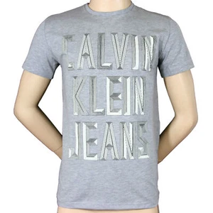 T SHIRT CALVIN KLEIN J3EJ301848 GRIS - Foto 1 di 4
