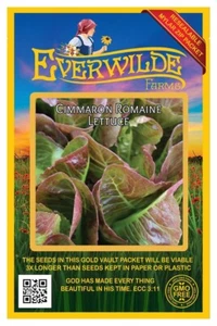 1000 Cimmaron Römersalat Samen - Everwilde Farms Mylar Samen Paket - Bild 1 von 3