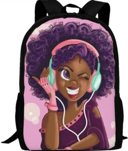 Linda mochila para libros escolares de 17"" para niñas bolsa ligera para computadora portátil - Imagen 1 de 1