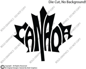 Adesivo vinile foglia acero canadese forma word art canadese - Foto 1 di 7