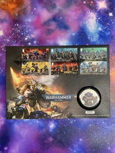 Warhammer 40K Royal Mail Stamp and Medalla Cubierta Edición Limitada (FUERA DE IMPRENTA) No. 2203 - Imagen 1 de 5