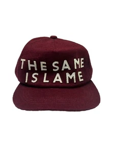 Pharrell Williams Uniqlo x I Am Other Hut Burgund Wolle Lederriemen Hip Hop - Bild 1 von 12