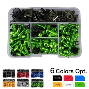 155PCS Fairing Bolts Kit For Kawasaki Ninja 250 EX250R EX300A/B EX400 2008-2019 - Picture 1 of 22