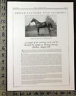 1927 EQUESTRIAN HORSE SALE CHESTNUT COLT BY SUNFERENCE MISS HOPE BALLOT AD 30687