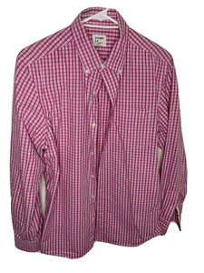 OLD NAVY long sleeved  shirt, pink and white plai - Picture 1 of 7