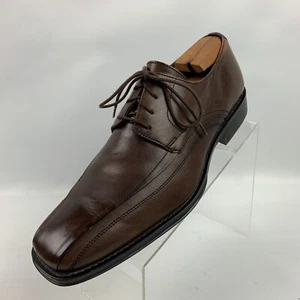 Johnston Murphy Oxford braun Leder Fahrrad runde Spitze Schnürschuhe Größe 11M - Bild 1 von 12
