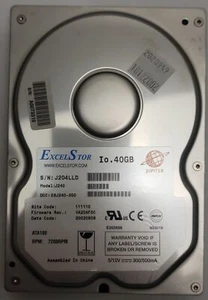Excelstor J240 Jupiter HDD, 40 GB , IDE/ATA/ATAPI-5/UDMA/100 - Tested w/pics - Picture 1 of 7