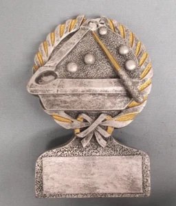 POOL billiards resin trophy award 53407-GS - Picture 1 of 1