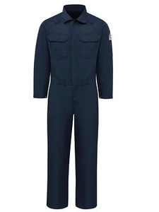 Bulwark Men's Flame Resistant 4.5 oz Nomex IIIA Premium Coverall, Navy, 44 - Picture 1 of 6