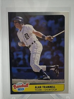 1990 Fleer Baseball MVP Alan Trammell Baseball Card #41 Mint FREE SHIPPING - Image 1 of 3