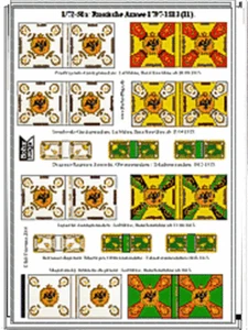 BANDIERE X SOLDATINI 1/72 - FLAGS 50a: Russian Army 1797-1813 (11) - - Picture 1 of 1