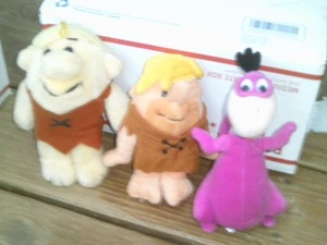7" DINO the DINOSAUR PLUSH TOY 2001& BARNEY RUBBLE 2001,1989 - Picture 1 of 1