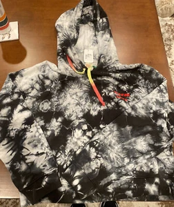 NWT Warm fun multi color tie dye long sleeve hooded sweatshirt L - Picture 1 of 5