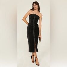 SALONI “Carina” Velvet Midi Dress