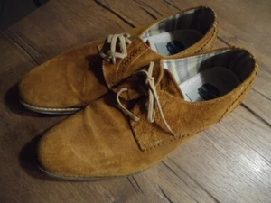 Herren Schuhe camel braun Schnürrschuhe Wildleder Gr. 42 - Bild 1 von 4