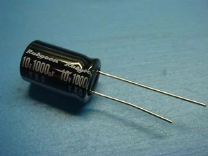 (20) RUBYCON 10YXG1000M10X16 1000uF 10V 105°C ALUM ELECTROLYTIC CAPACITOR ROHS - Picture 1 of 4