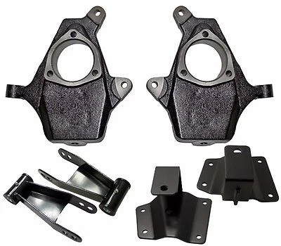 2"/4" Drop Kit Spindles Shackles Hangers Fits 1999-06 Chevy Silverado 1500 Truck Foto 1 de 4
