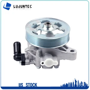 Power Steering Pump With Pulley Fits Honda Accord 2.4L DOHC 2008 2009 2010 11 12 - Picture 1 of 7