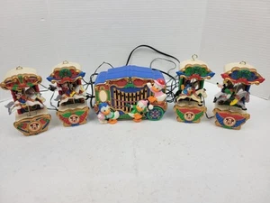 Mr Christmas 1993 Topolino Holiday Carosel Musica Luci Paperino Pippo *LEGGI* - Foto 1 di 15