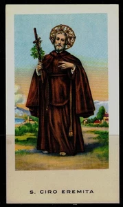 SANTINO (HOLY CARD) S. Ciro Eremita ediz. EGIM n° 72 - Imagen 1 de 1