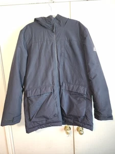 Adidas XPLORIC PARKA PUFFER blu scuro isolato giacca con cappuccio taglia XL - Foto 1 di 14