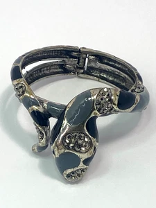 Bracciale Vintage Astratto Strass Cerniera Bracciale Smalto Art Design Adatto 6"-7 LEGGI - Foto 1 di 24