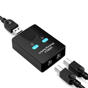 Hub USB2.0 2 ports commutateur USB partageur d'imprimante deux ordinateurs répartiteur U en Prin-yg - Photo 1/6