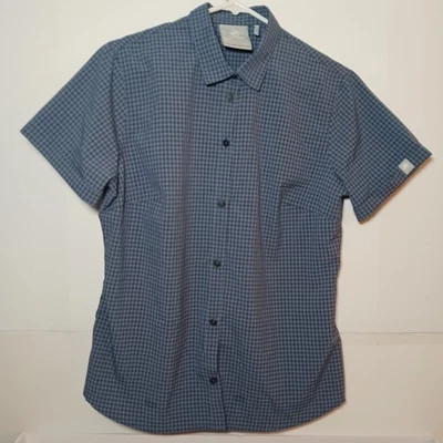 Mammut 女式 Aada 蓝色格子修身衬衫 M 码 1015-01240 — 第 1/4 张图片